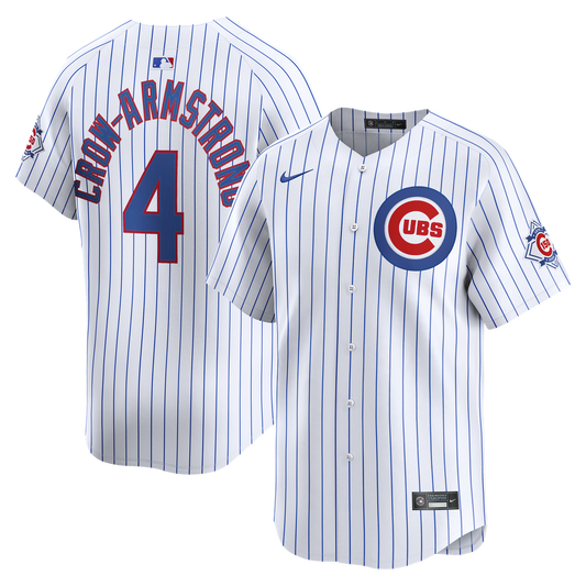 Chicago Cubs Pete Crow - Armstrong Nike 150th Anniversary Limited Jersey - White MLB Team Jersey Baseball Fan Apparel
