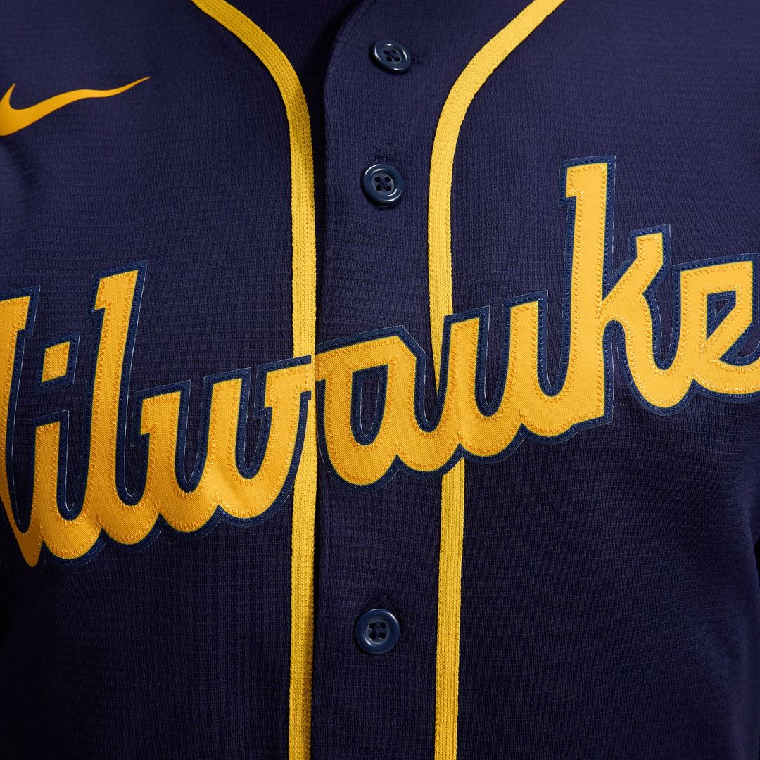 Milwaukee Brewers Nike Home Replica Team Jersey - Cream MLB Team Jersey Baseball Fan Apparel
