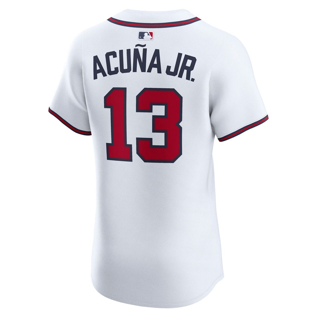 Atlanta Braves Ronald Acuña Jr. Nike Alternate Elite Jersey - Navy MLB Team Jersey Baseball Fan Apparel