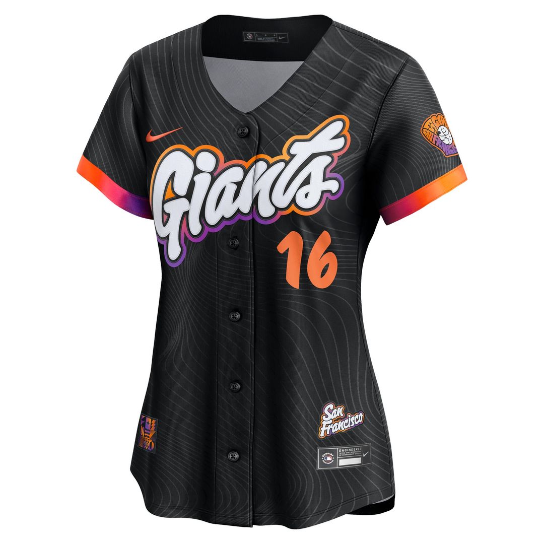 San Francisco Giants Rafael Devers Nike Women's 2025 City Connect Limited Player Jersey - Black MLB Team Jersey Baseball Fan Apparel