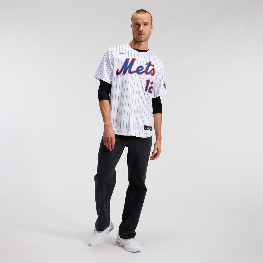 New York Mets Francisco Lindor Nike Home Limited Jersey - White MLB Team Jersey Baseball Fan Apparel