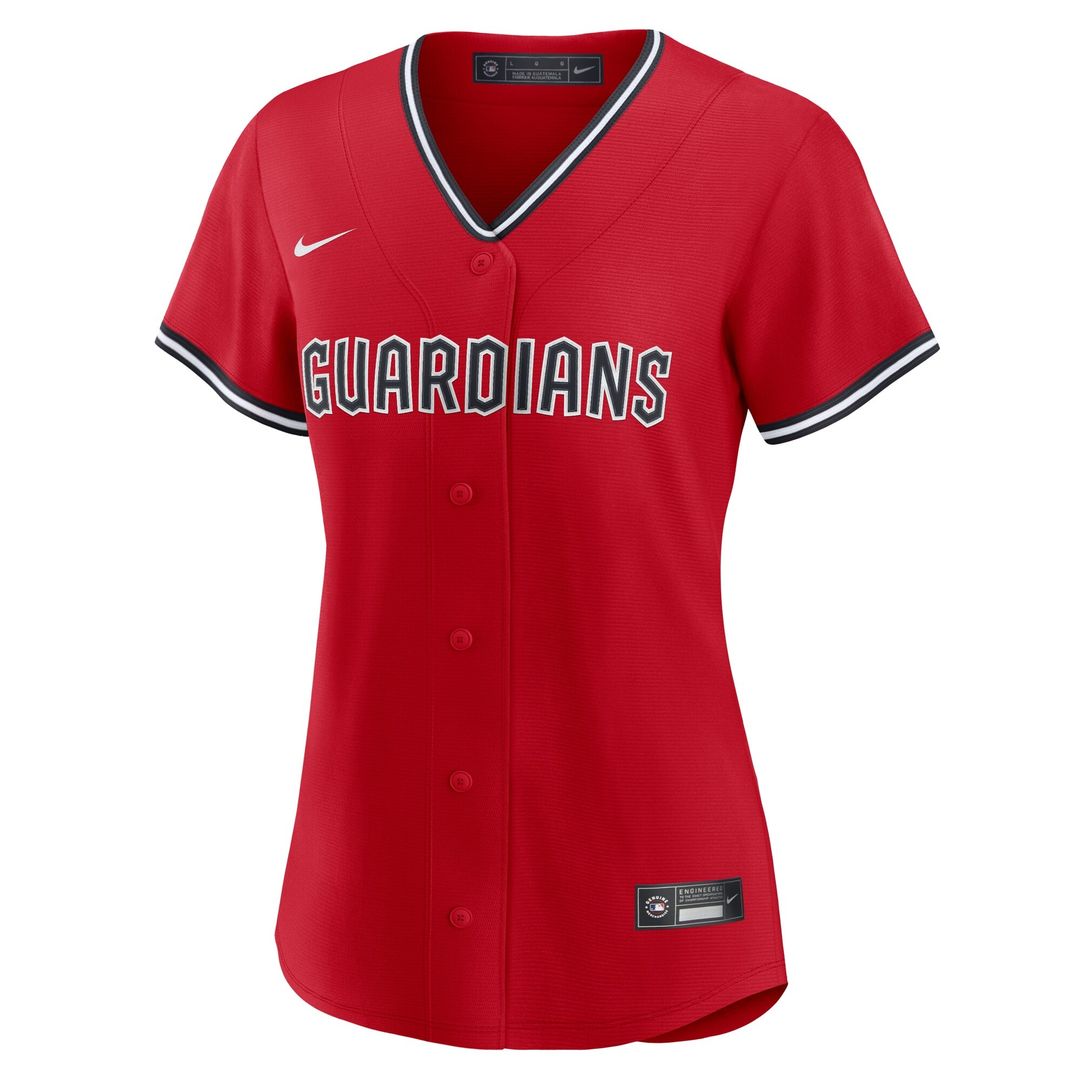 Cleveland Guardians Nike Women's Alternate Replica Jersey - Navy MLB Team Jersey Baseball Fan Apparel