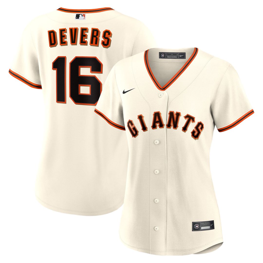 San Francisco Giants Rafael Devers Nike Women's Home Replica Jersey - White MLB Team Jersey Baseball Fan Apparel