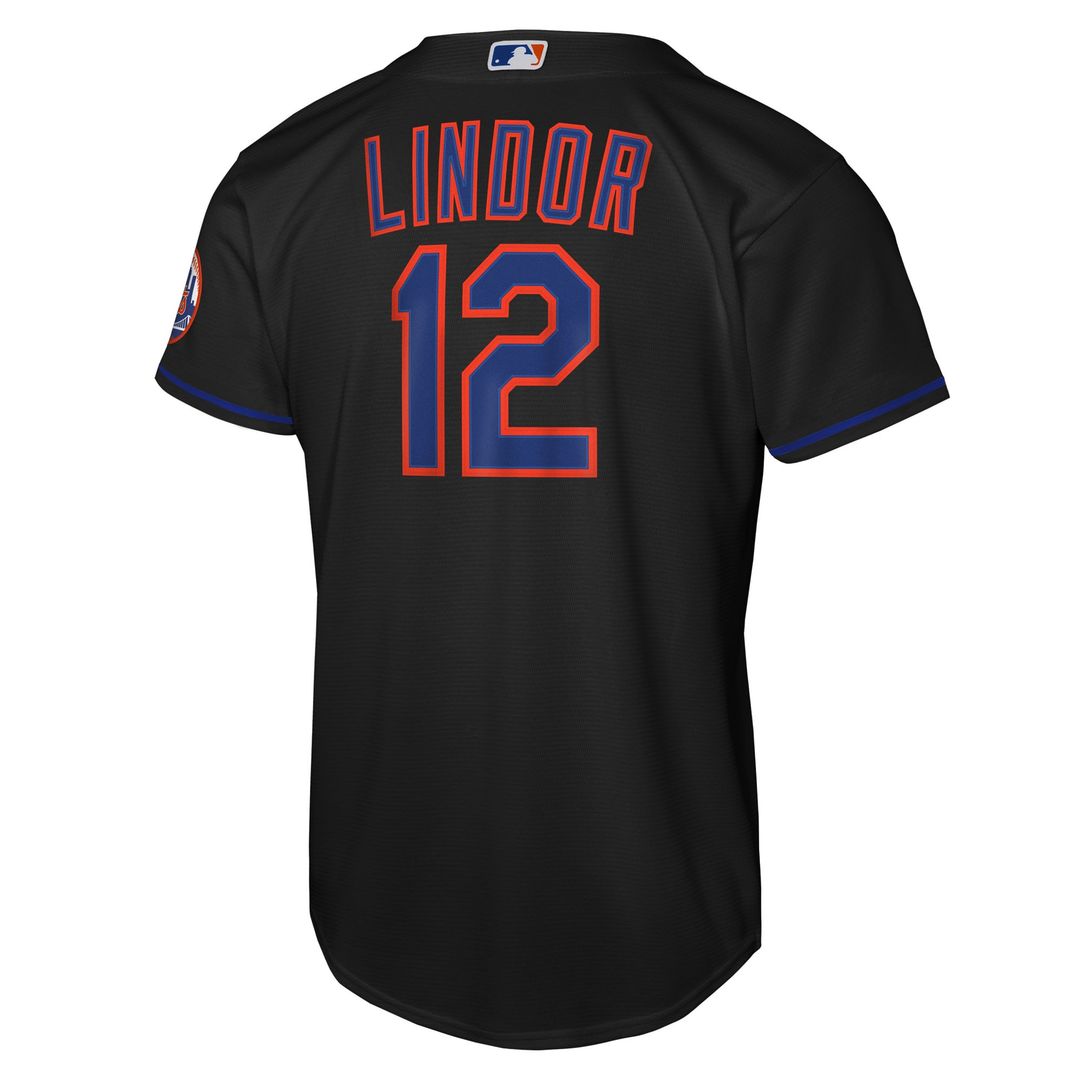 New York Mets Francisco Lindor Nike Youth Road Stadium Player Jersey - Gray MLB Team Jersey Baseball Fan Apparel