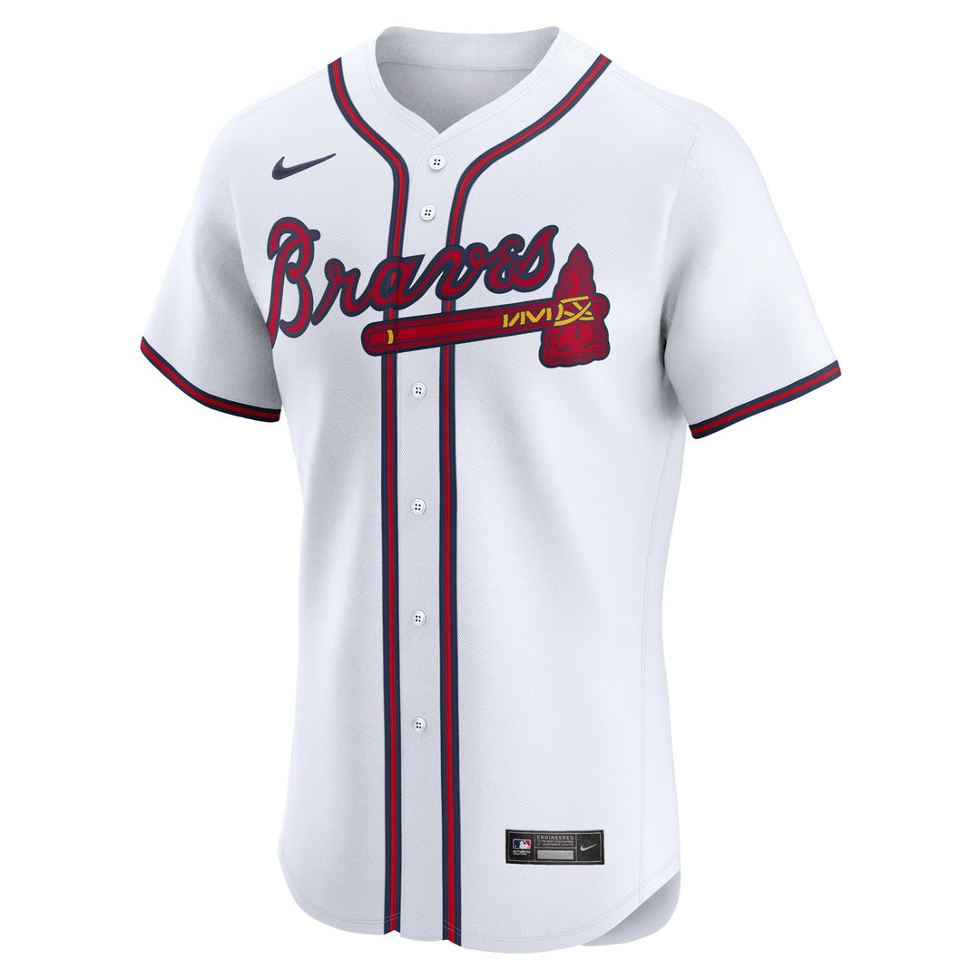 Atlanta Braves Ronald Acuña Jr. Nike Home Elite Jersey - White MLB Team Jersey Baseball Fan Apparel