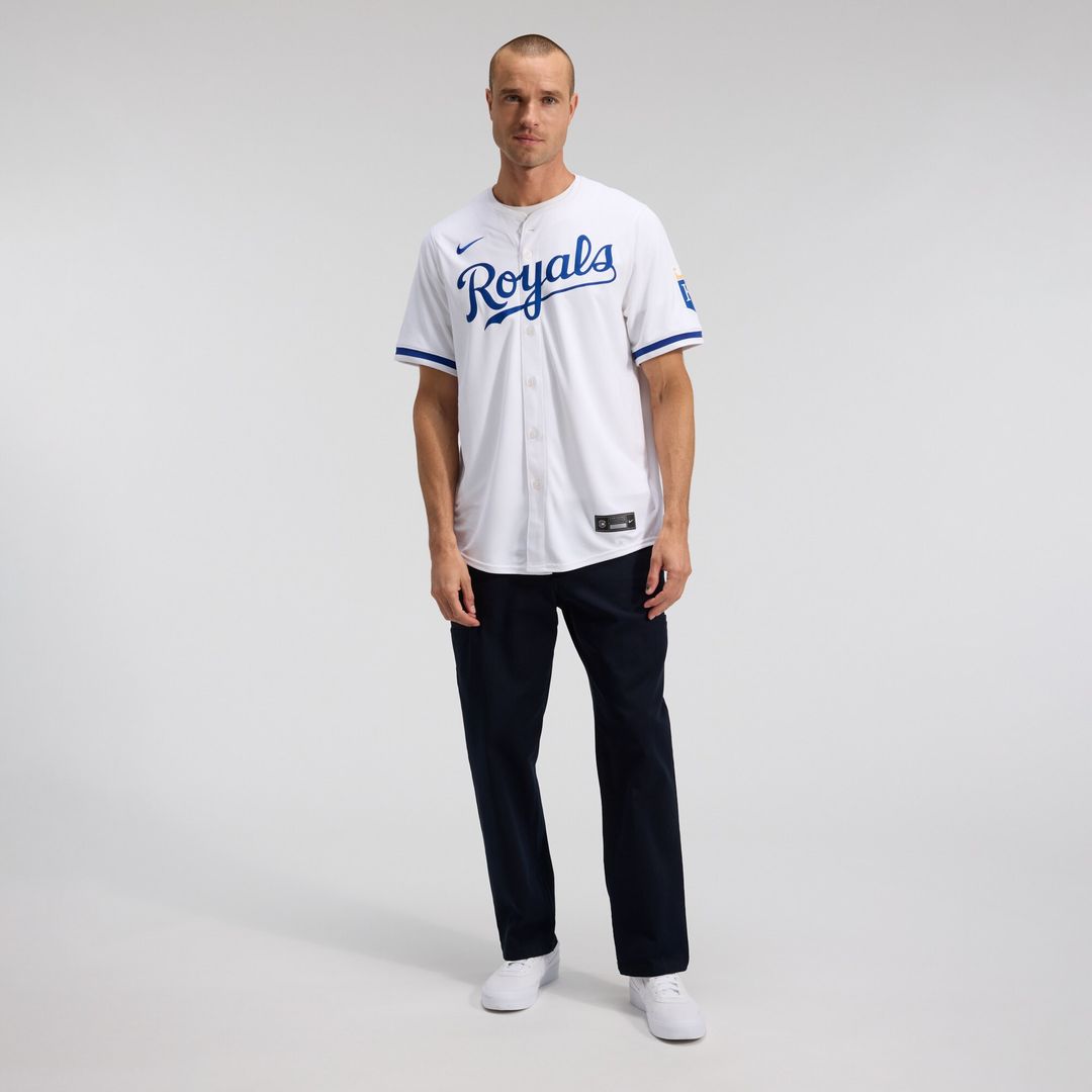 Kansas City Royals Nike Home Limited Jersey - White MLB Team Jersey Baseball Fan Apparel