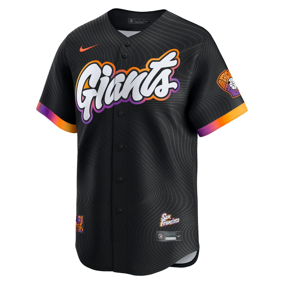 San Francisco Giants Rafael Devers Nike 2025 City Connect Limited Player Jersey - Black MLB Team Jersey Baseball Fan Apparel