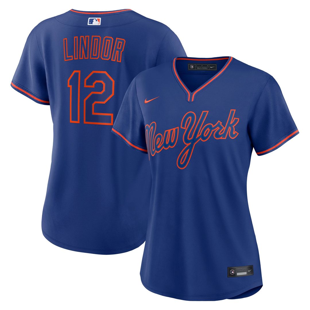 New York Mets Francisco Lindor Nike Women's Alternate Replica Jersey - Royal MLB Team Jersey Baseball Fan Apparel