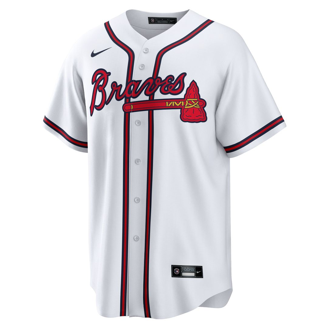 Atlanta Braves Spencer Strider Nike Replica Player Jersey - White MLB Team Jersey Baseball Fan Apparel
