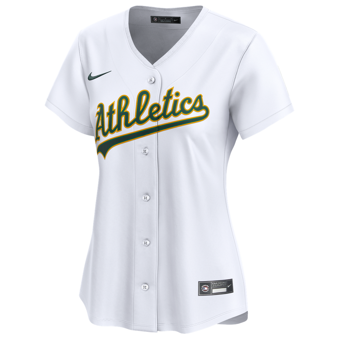 Athletics Nike Women's Home Replica Team Jersey - White MLB Team Jersey Baseball Fan Apparel