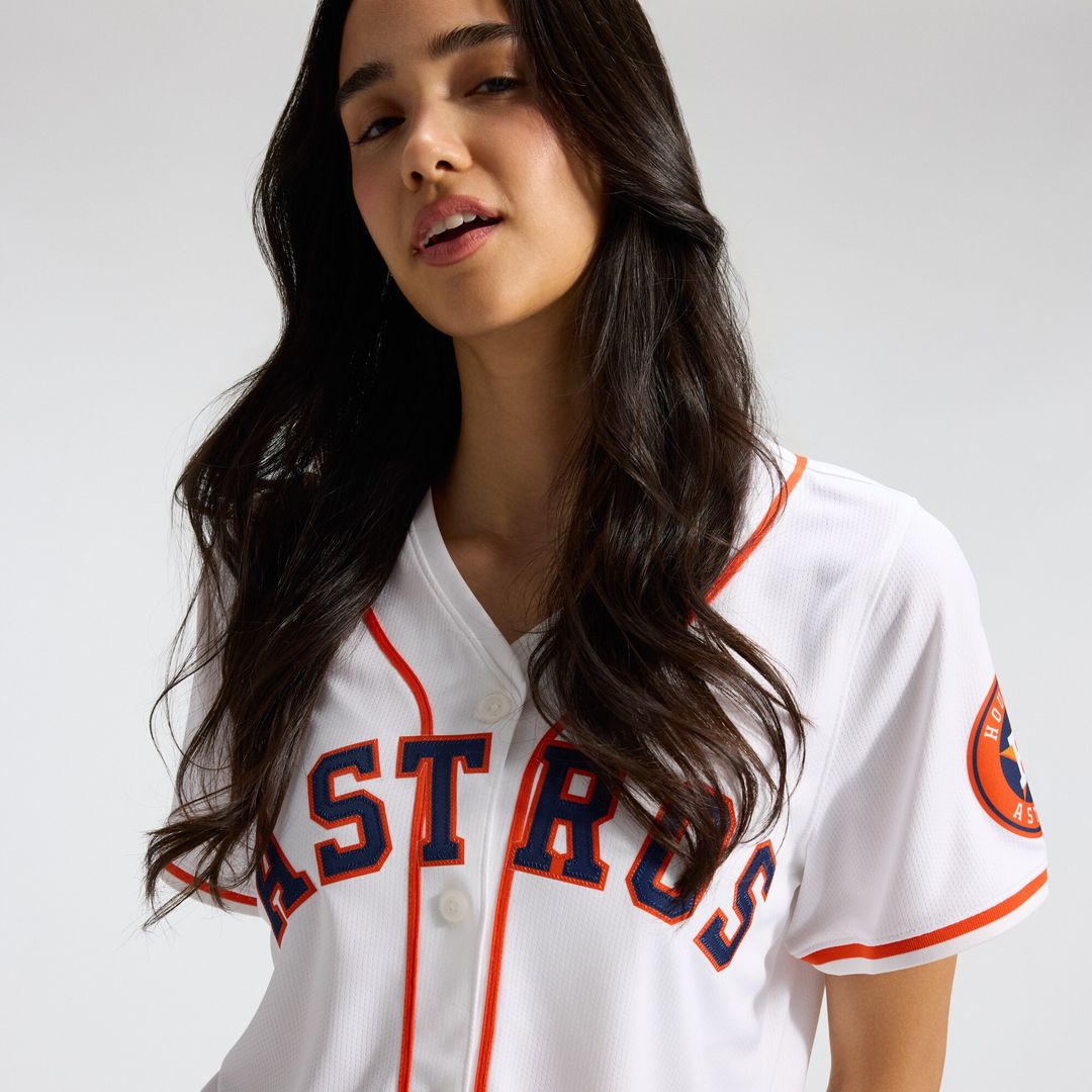 Houston Astros Nike Home Women's Limited Jersey - White MLB Team Jersey Baseball Fan Apparel
