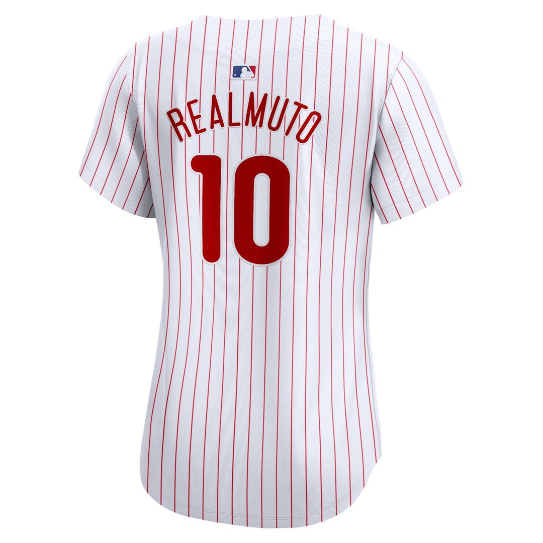 Philadelphia Phillies J.T. Realmuto Nike Women's Home Limited Player Jersey - White MLB Team Jersey Baseball Fan Apparel