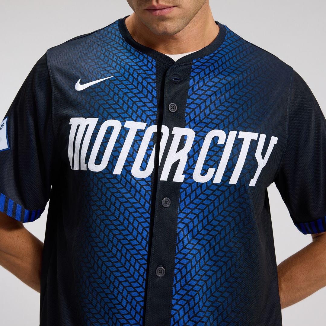 Detroit Tigers Nike City Connect Limited Jersey - Blue MLB Team Jersey Baseball Fan Apparel