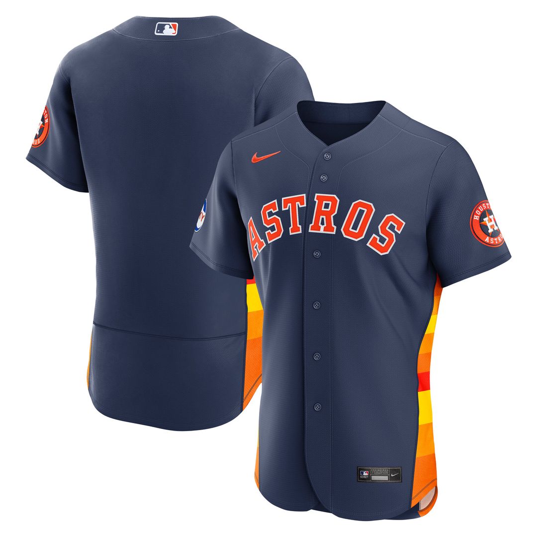 Houston Astros Nike Alternate 2 Authentic Jersey - Navy MLB Team Jersey Baseball Fan Apparel