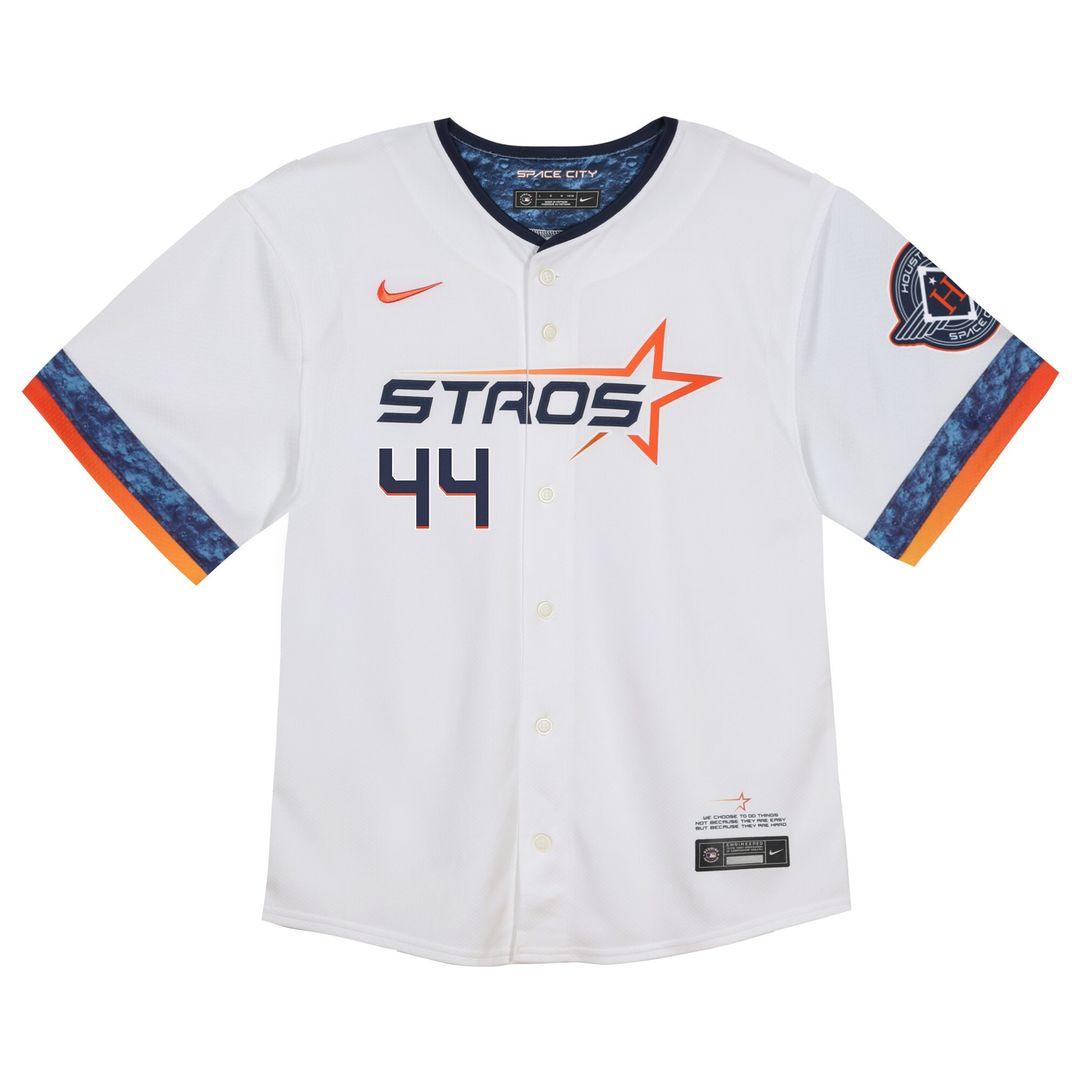 Houston Astros Yordan Alvarez Nike Infant 2025 City Connect Limited Player Jersey - White MLB Team Jersey Baseball Fan Apparel