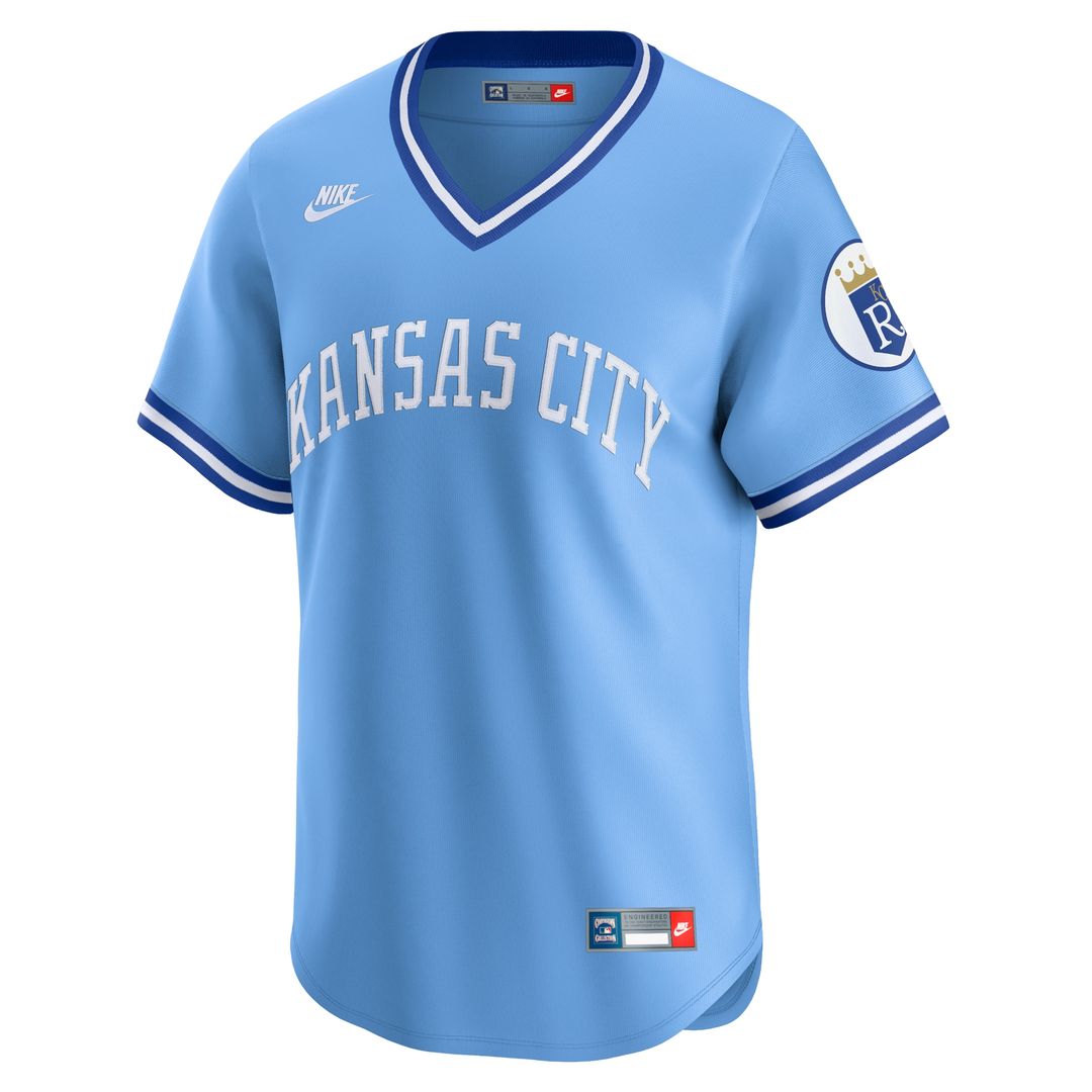 Kansas City Royals Nike Cooperstown Limited Jersey - Light Blue MLB Team Jersey Baseball Fan Apparel