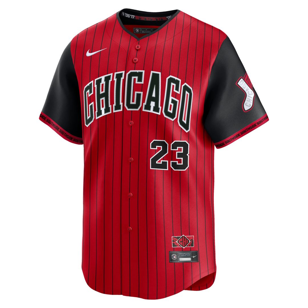 Chicago White Sox Andrew Benintendi Nike 2025 City Connect Limited Player Jersey - Red/Black MLB Team Jersey Baseball Fan Apparel
