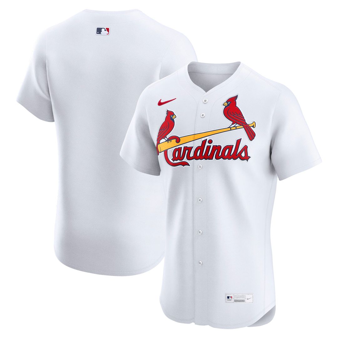 St. Louis Cardinals Nike Home Elite Jersey - White MLB Team Jersey Baseball Fan Apparel