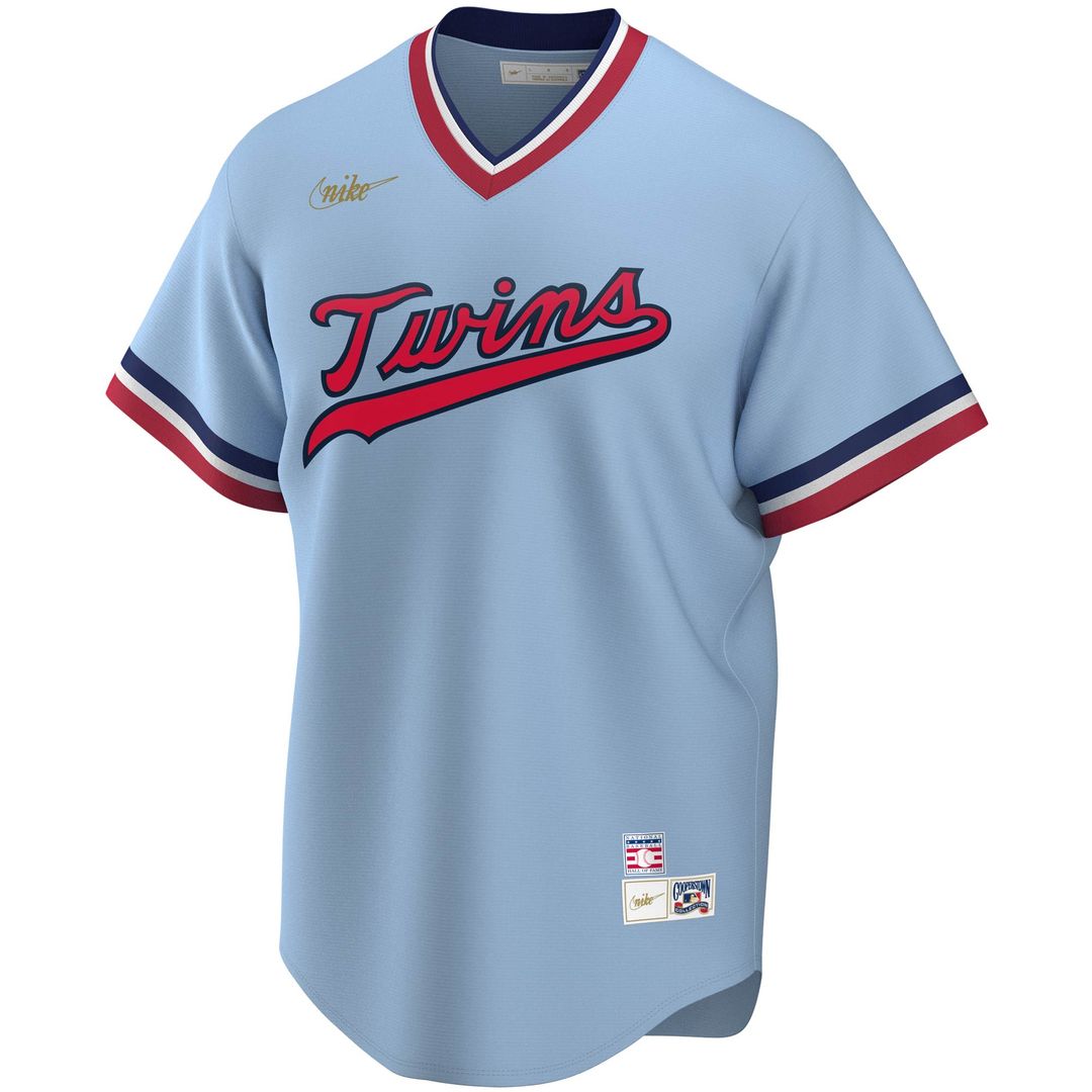 Minnesota Twins Rod Carew Nike Road Cooperstown Player Jersey - Light Blue MLB Team Jersey Baseball Fan Apparel