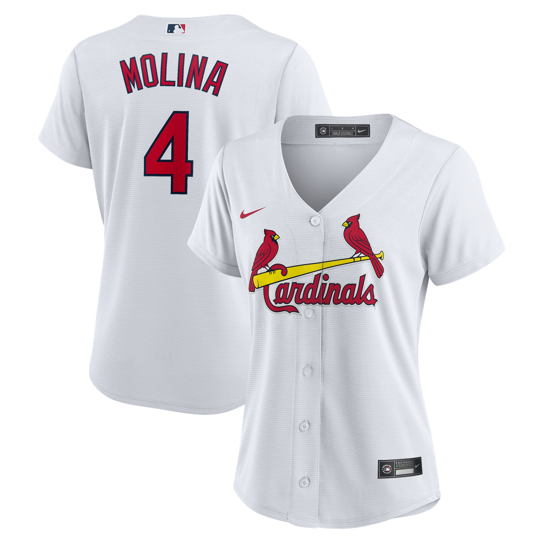 St. Louis Cardinals Yadier Molina Nike Women's Home Replica Jersey - White MLB Team Jersey Baseball Fan Apparel