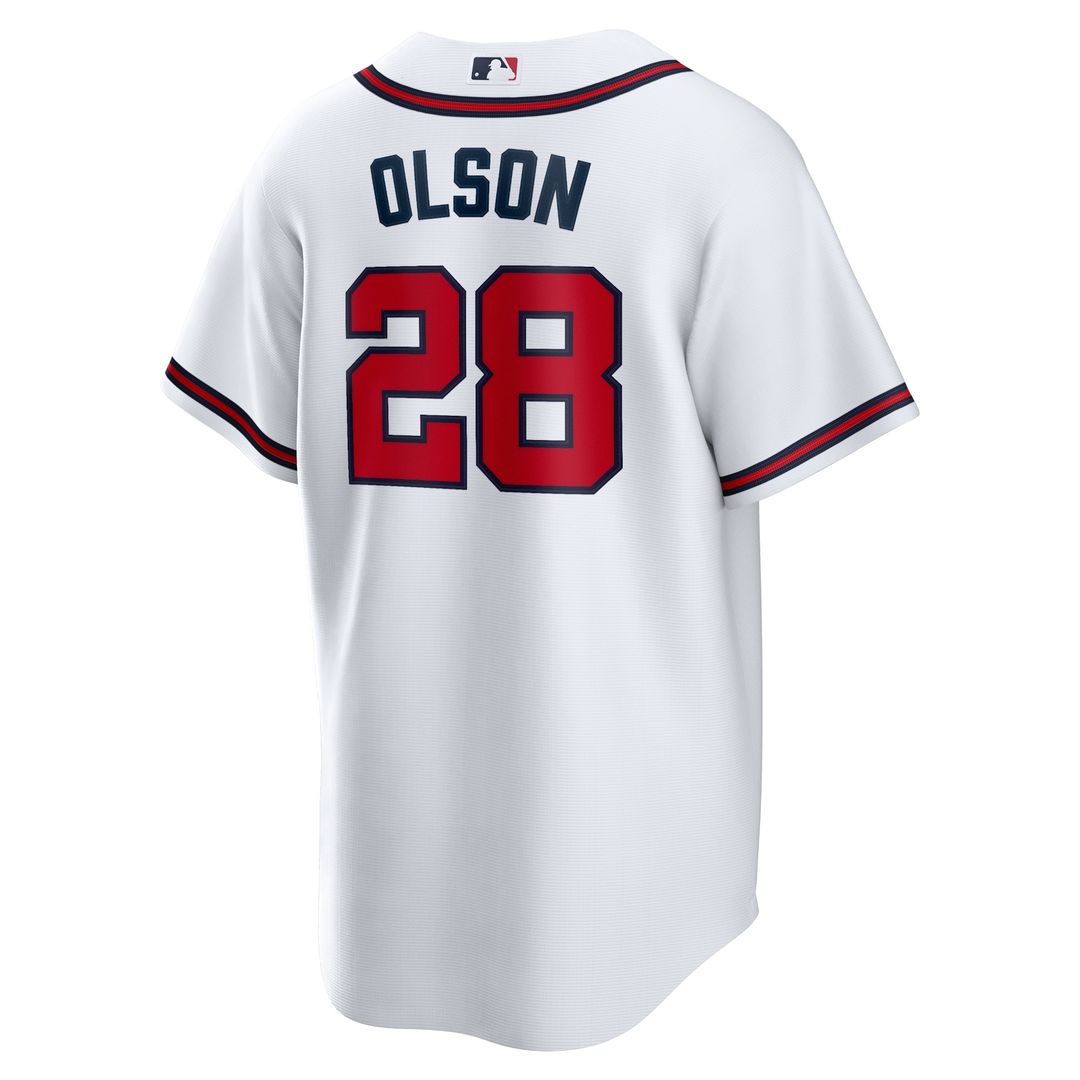 Atlanta Braves Matt Olson Nike Home Replica Player Jersey - White MLB Team Jersey Baseball Fan Apparel