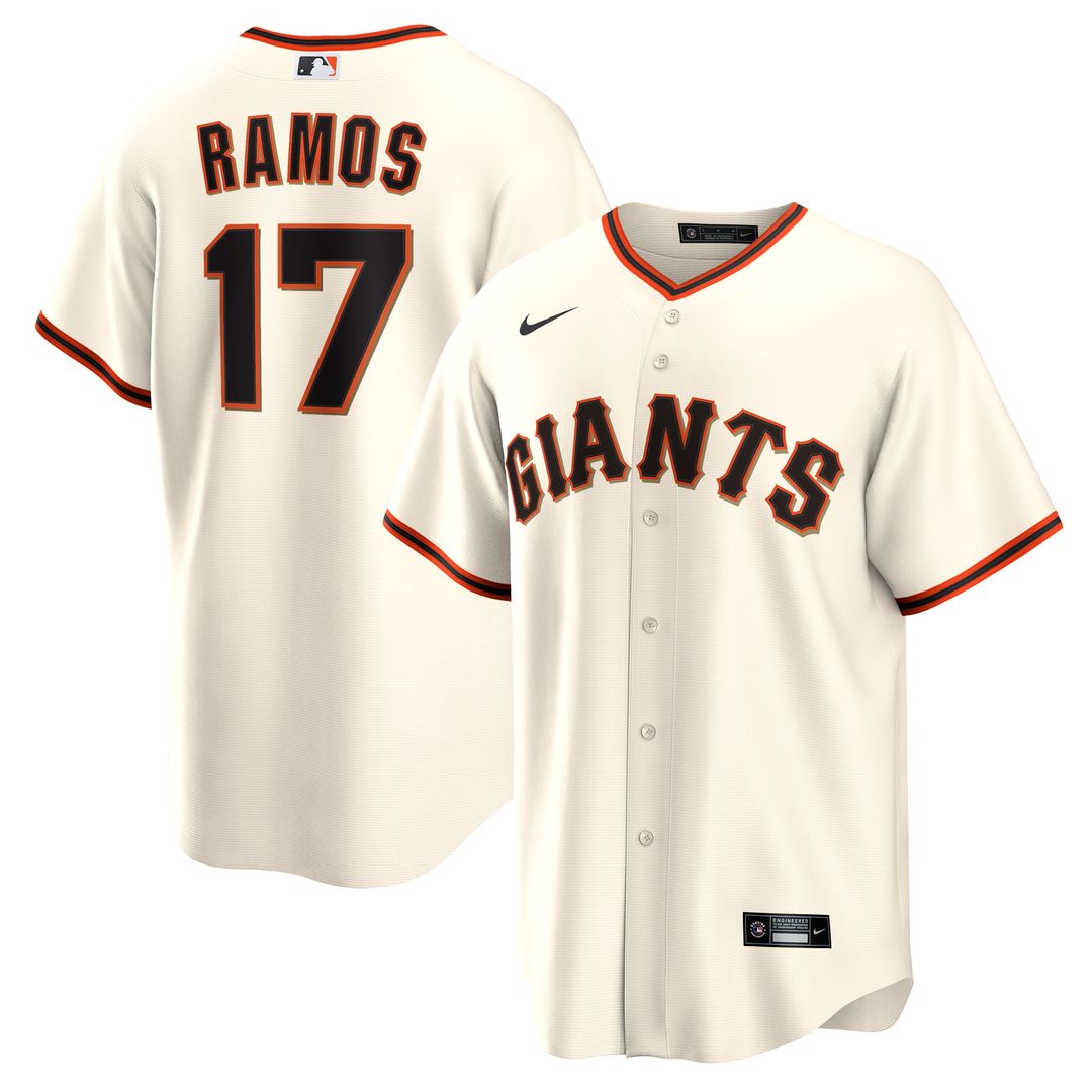 San Francisco Giants Heliot Ramos Nike Home Replica Jersey - Cream MLB Team Jersey Baseball Fan Apparel
