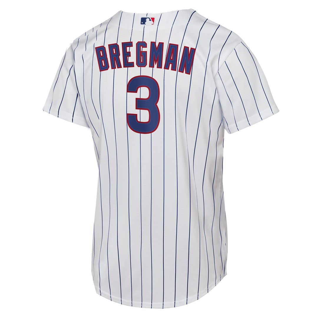 Chicago Cubs Alex Bregman Nike Youth Home Replica Jersey - White MLB Team Jersey Baseball Fan Apparel