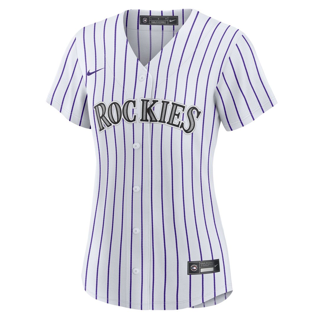 Colorado Rockies Ezequiel Tovar Nike Women's Home Replica Jersey - White MLB Team Jersey Baseball Fan Apparel