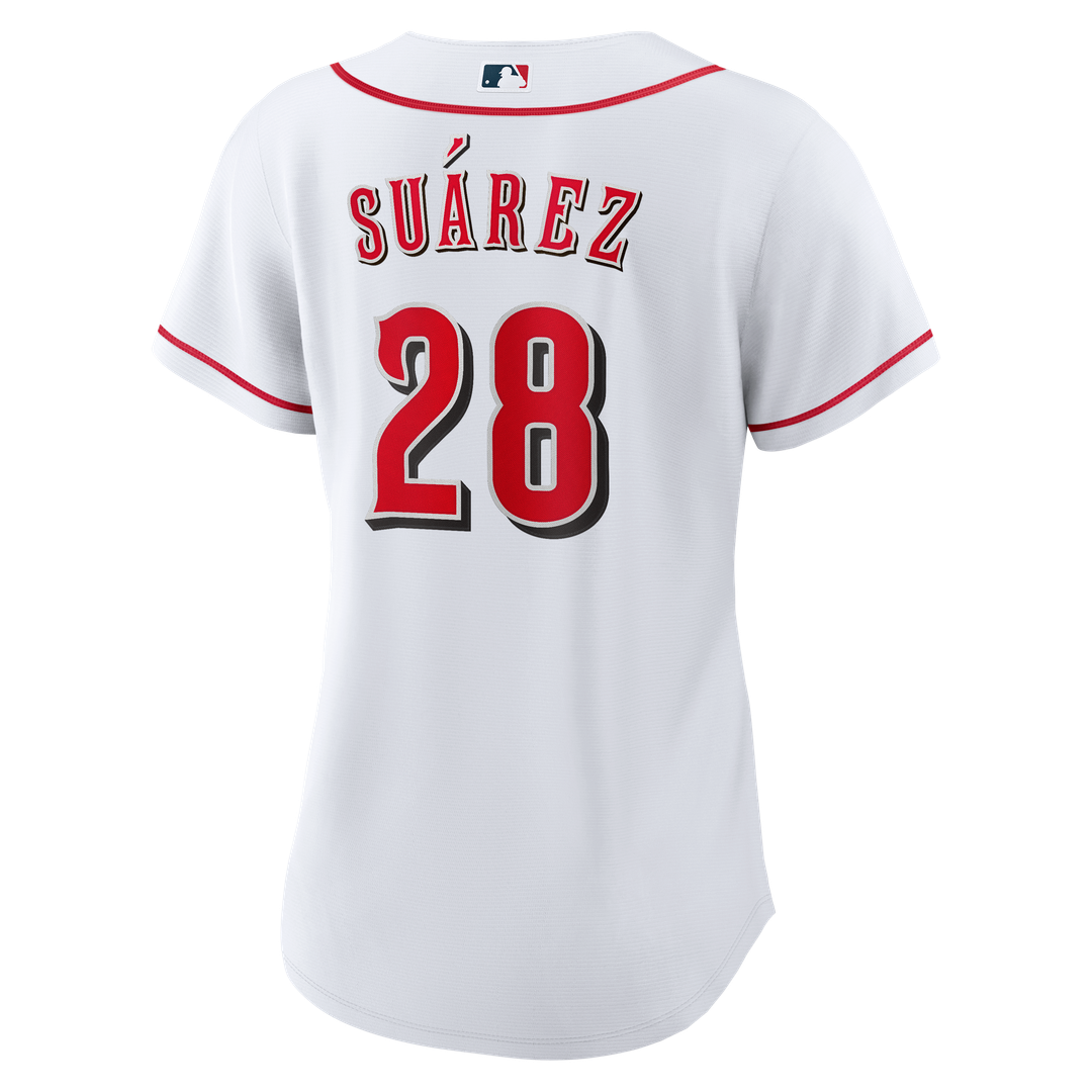 Cincinnati Reds Eugenio Suárez Nike Women's Home Replica Jersey - White MLB Team Jersey Baseball Fan Apparel