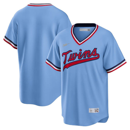 Minnesota Twins Nike Road Cooperstown Team Jersey - Light Blue MLB Team Jersey Baseball Fan Apparel