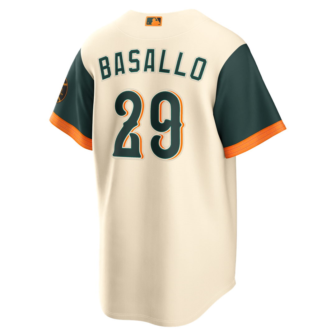 Baltimore Orioles Samuel Basallo Nike 2026 City Connect Stadium Jersey - Cream MLB Team Jersey Baseball Fan Apparel