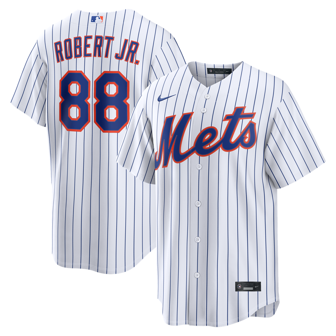 New York Mets Luis Robert Jr. Nike Home Replica Jersey - White MLB Team Jersey Baseball Fan Apparel