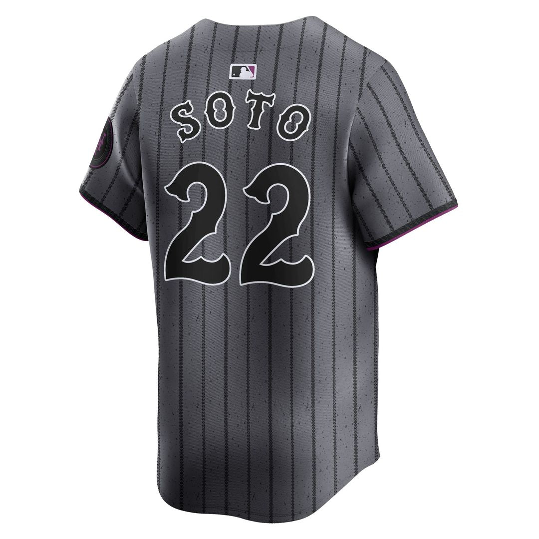 New York Mets Juan Soto Nike City Connect Limited Jersey - Gray MLB Team Jersey Baseball Fan Apparel