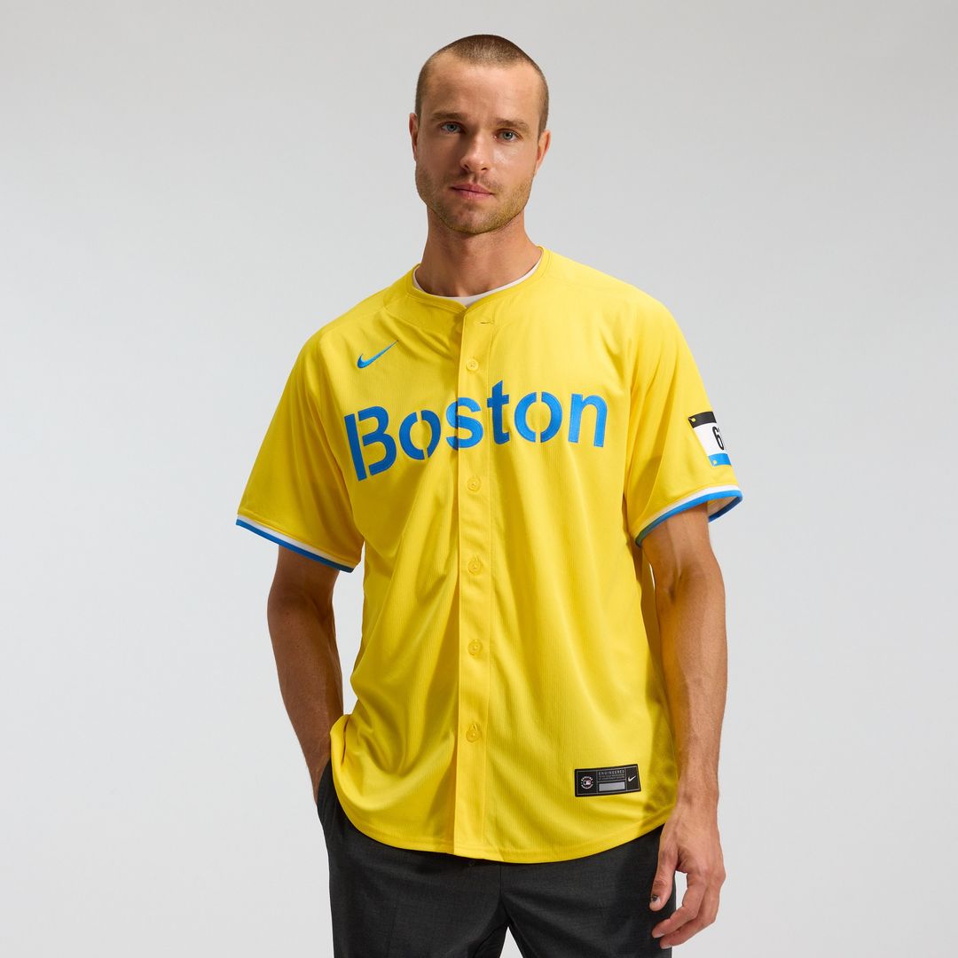 Boston Red Sox Nike City Connect Limited Jersey - Gold MLB Team Jersey Baseball Fan Apparel