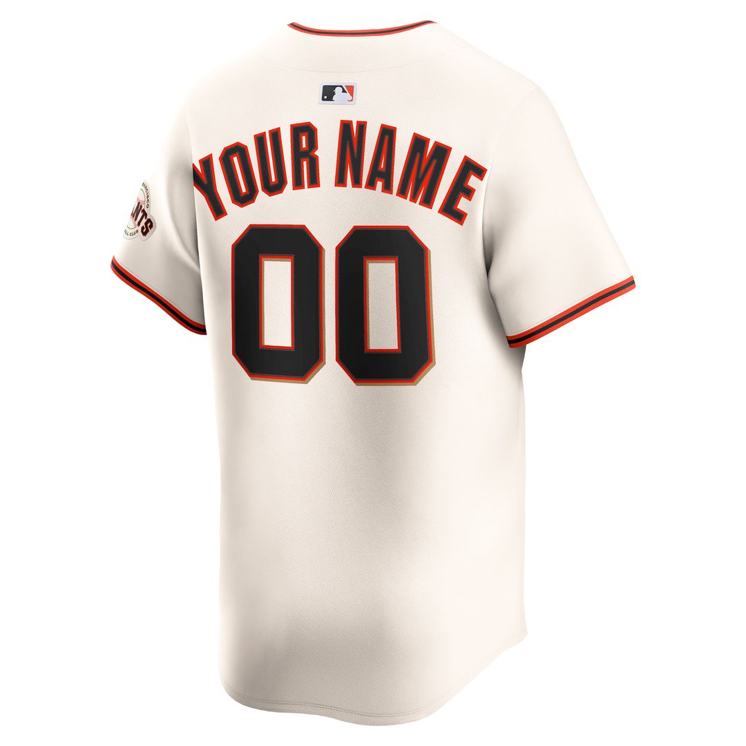 San Francisco Giants Nike Home Limited Custom Jersey - Cream MLB Team Jersey Baseball Fan Apparel