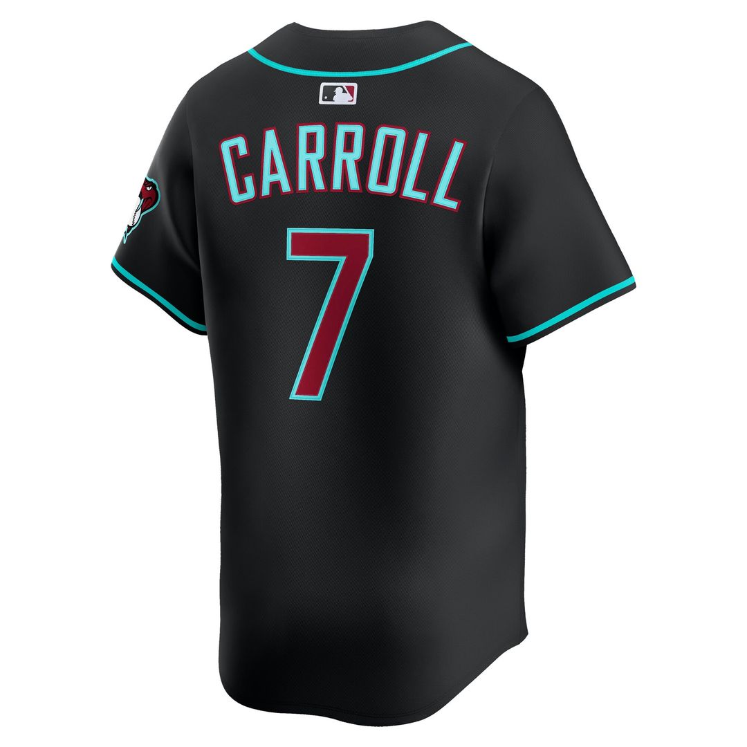 Arizona Diamondbacks Corbin Carroll Nike Alternate Limited Player Jersey - Black MLB Team Jersey Baseball Fan Apparel