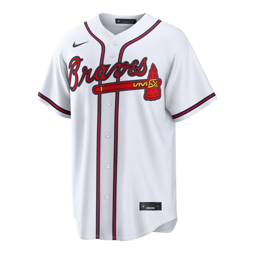 Atlanta Braves Mauricio Dubón Nike Home Replica Jersey - White MLB Team Jersey Baseball Fan Apparel