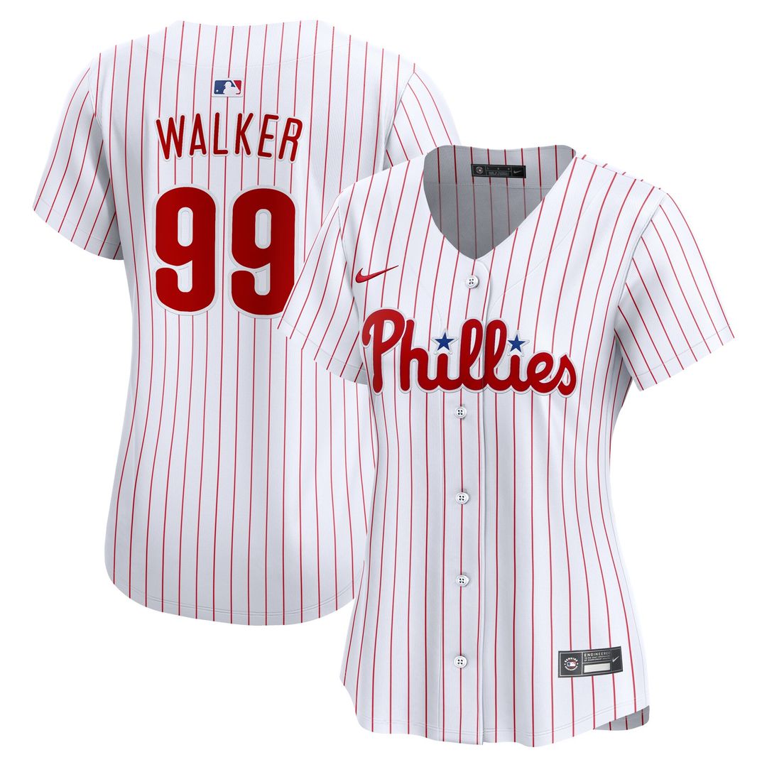 Philadelphia Phillies Taijuan Walker Nike Women's Home Limited Player Jersey - White MLB Team Jersey Baseball Fan Apparel