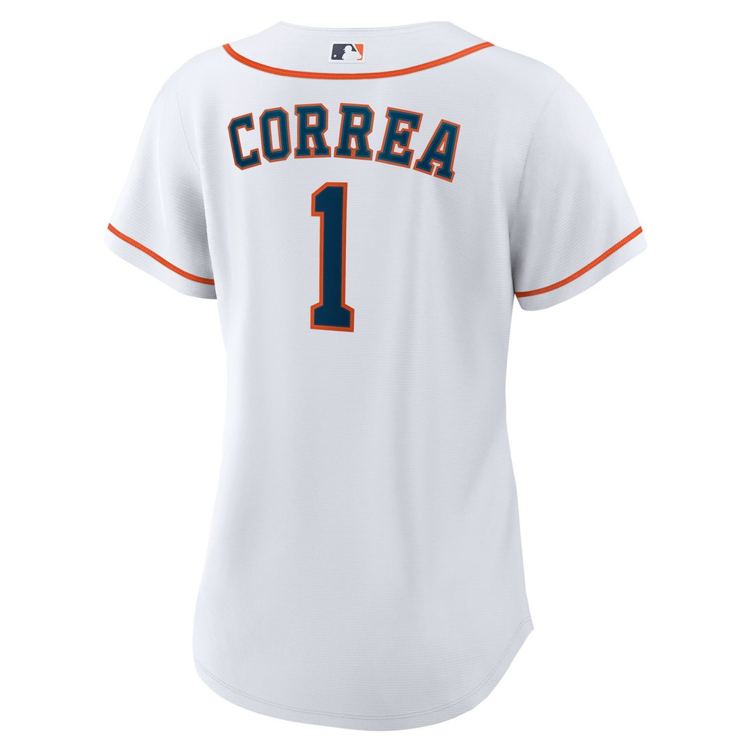 Houston Astros Carlos Correa Nike Women's Home Replica Jersey - White MLB Team Jersey Baseball Fan Apparel