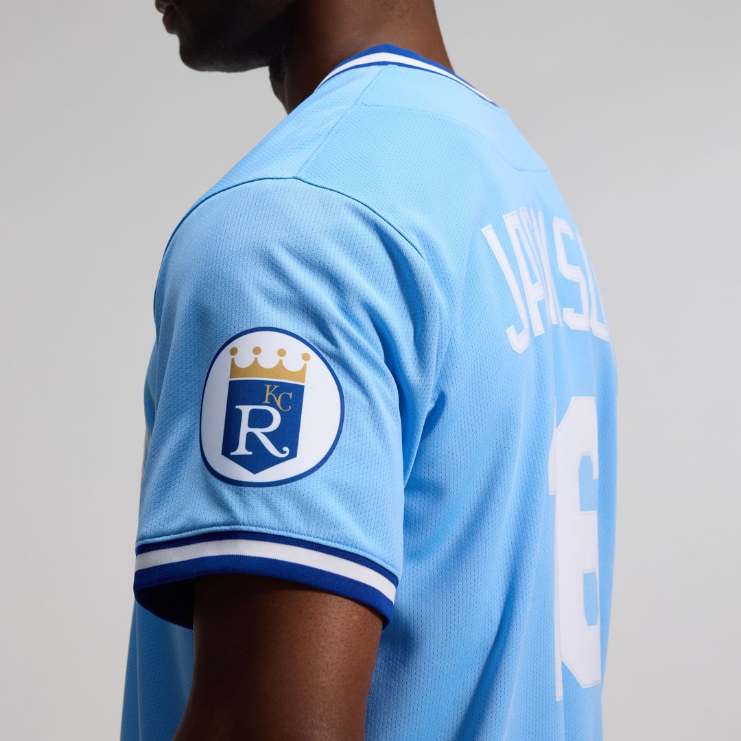 Kansas City Royals Bo Jackson Nike Throwback Cooperstown Limited Jersey - Light Blue MLB Team Jersey Baseball Fan Apparel