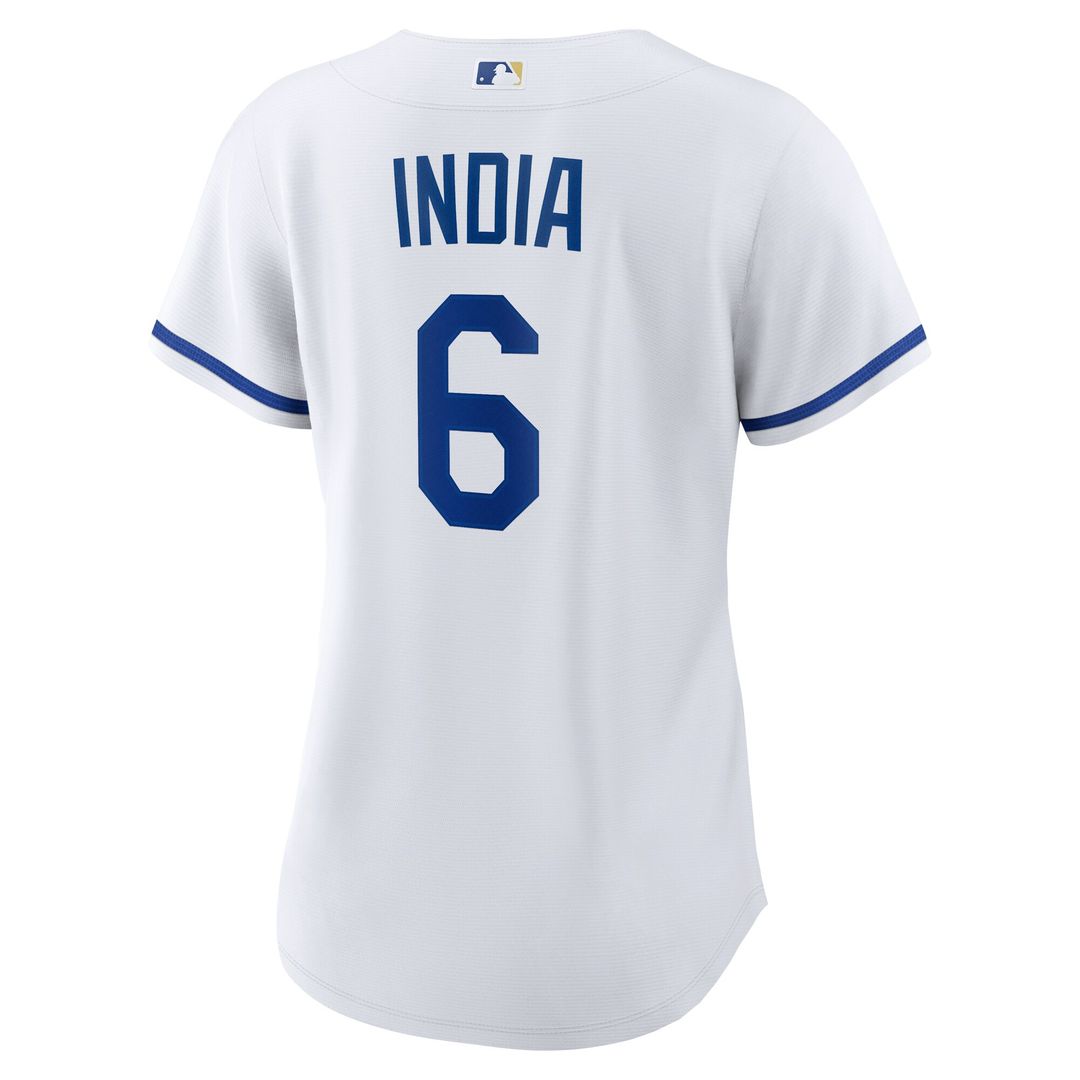 Kansas City Royals Jonathan India Nike Women's Home Replica Jersey - White MLB Team Jersey Baseball Fan Apparel