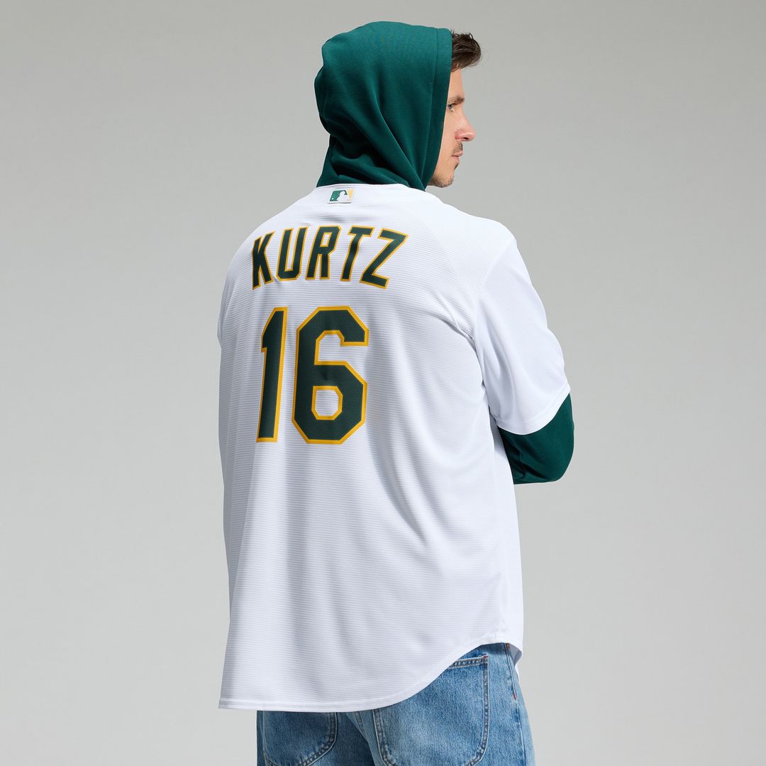 Athletics Nick Kurtz Nike Home Replica Player Jersey - White MLB Team Jersey Baseball Fan Apparel