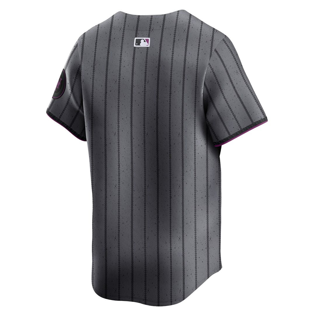 New York Mets Nike 2024 City Connect Limited Jersey - Graphite MLB Team Jersey Baseball Fan Apparel