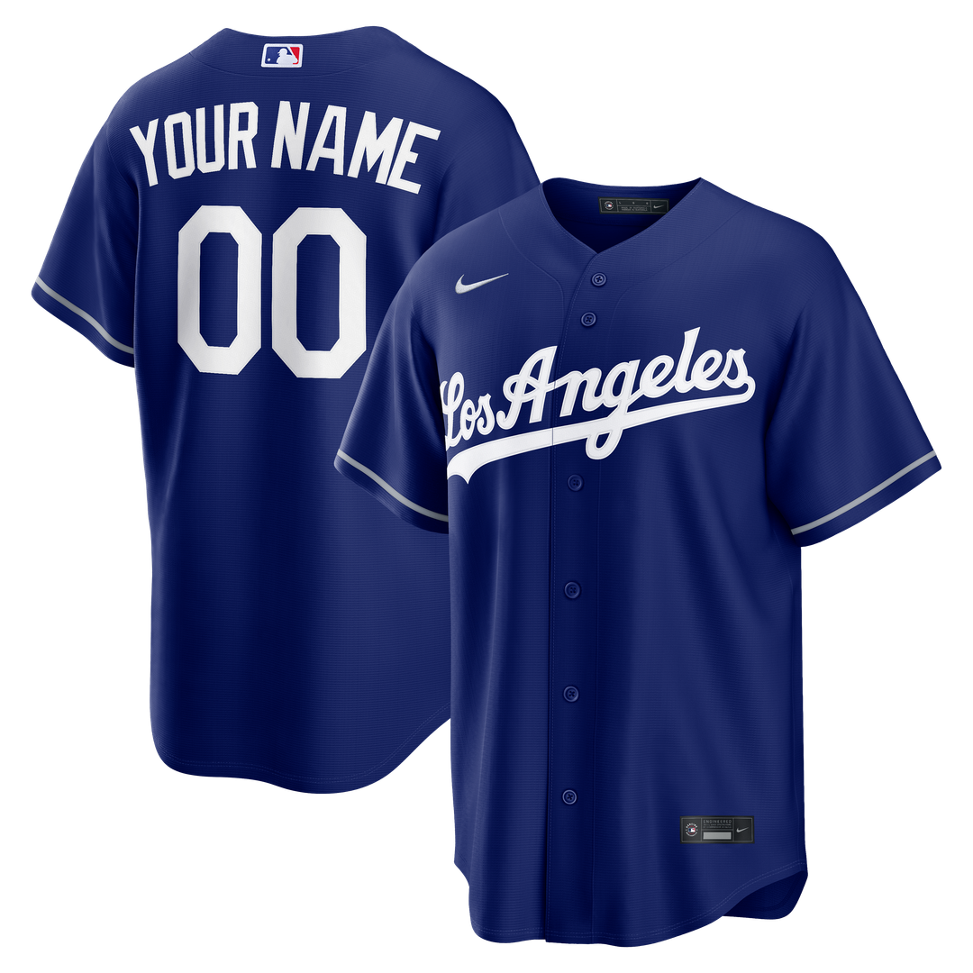 Los Angeles Dodgers Nike Alternate Replica Custom Jersey - Royal MLB Team Jersey Baseball Fan Apparel
