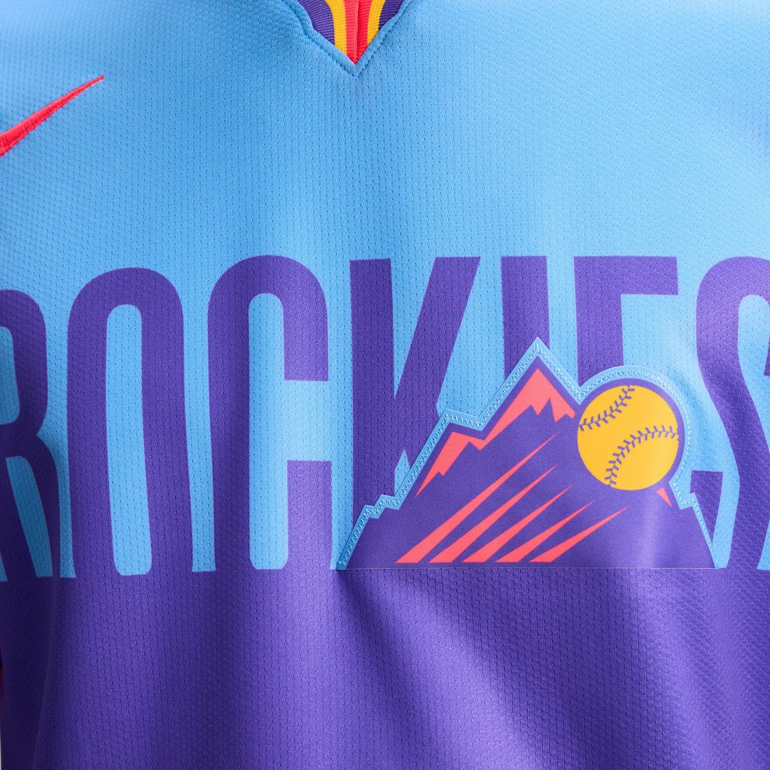 Colorado Rockies Nike 2025 City Connect Limited Jersey - Purple/Light Blue MLB Team Jersey Baseball Fan Apparel