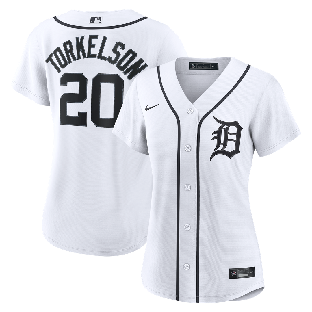 Detroit Tigers Spencer Torkelson Nike Women's Home Replica Jersey - White MLB Team Jersey Baseball Fan Apparel