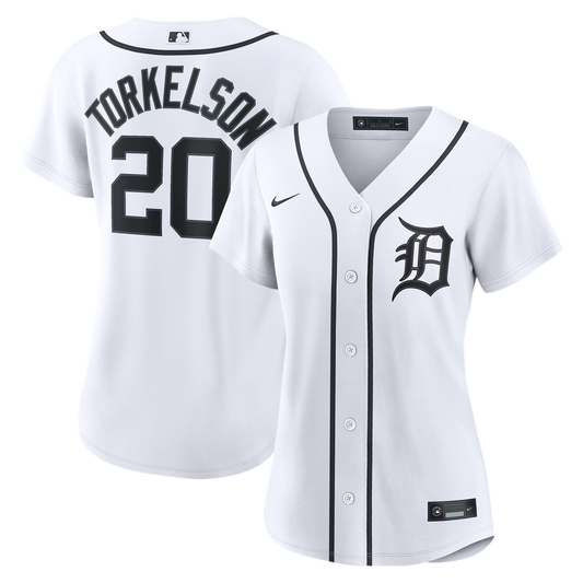 Detroit Tigers Spencer Torkelson Nike Women's Home Replica Jersey - White MLB Team Jersey Baseball Fan Apparel