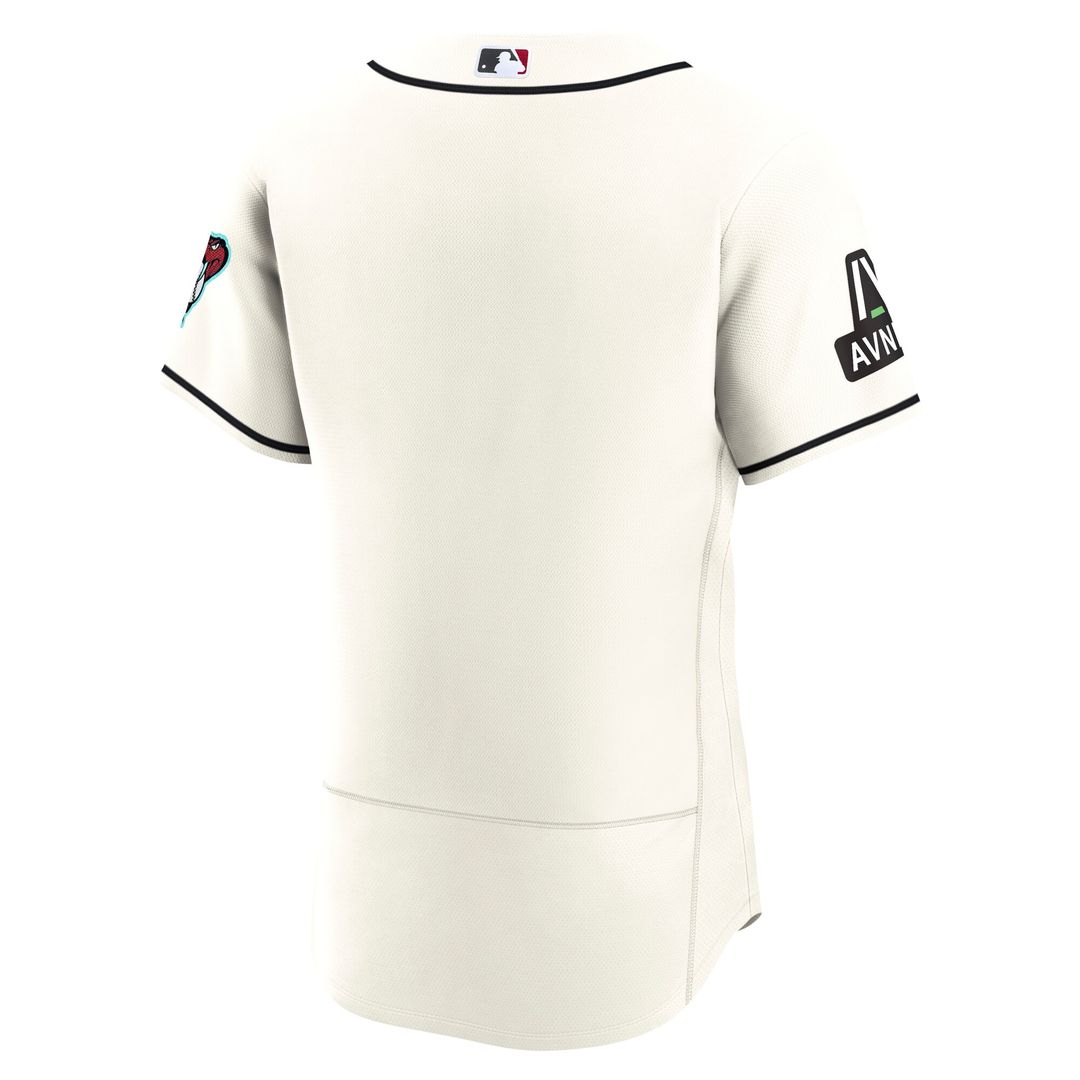 Arizona Diamondbacks Nike Home Sponsor Patch Authentic Jersey - Cream MLB Team Jersey Baseball Fan Apparel