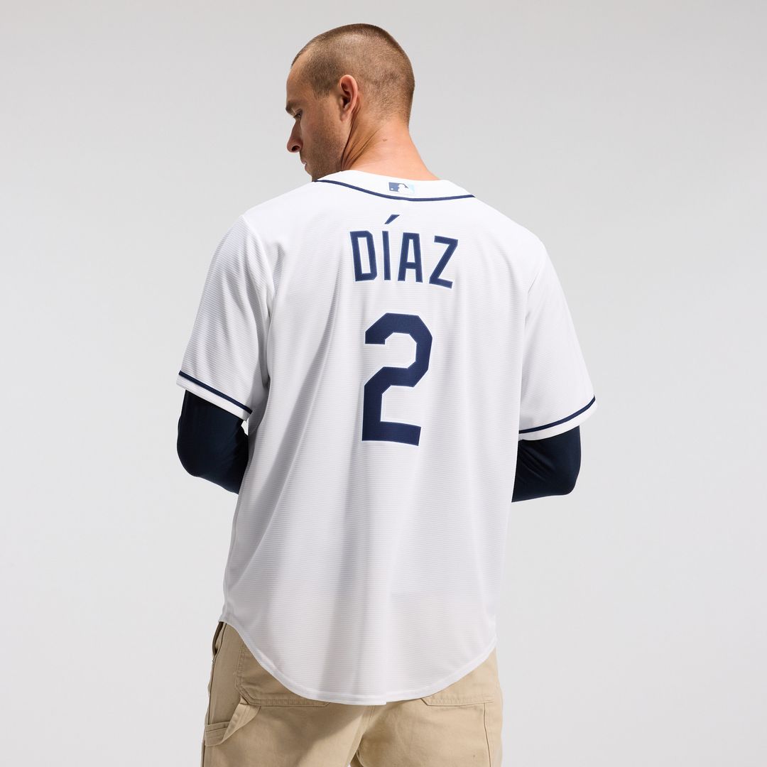 Tampa Bay Rays Yandy Díaz Nike Home Replica Jersey - White MLB Team Jersey Baseball Fan Apparel