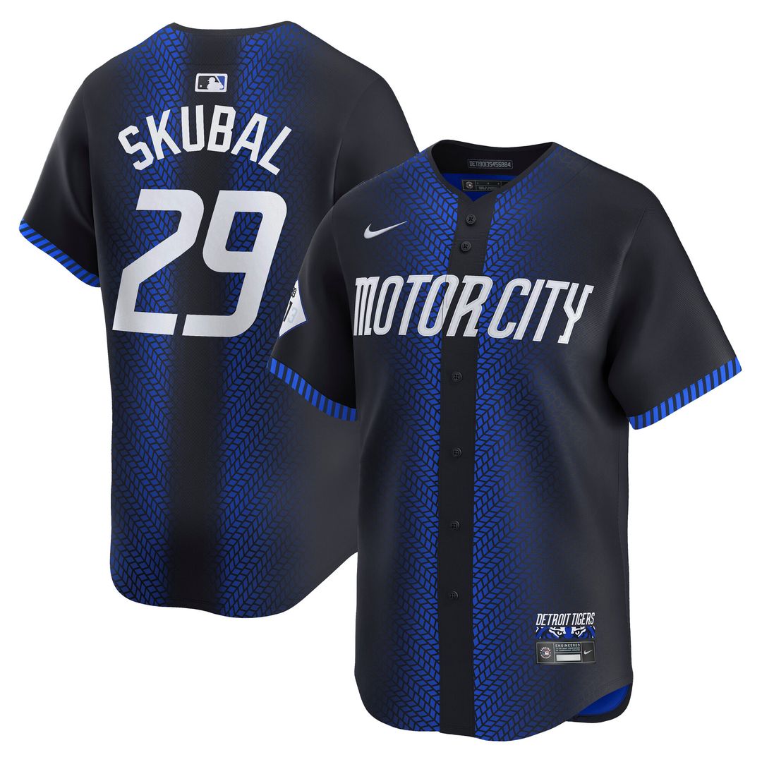 Detroit Tigers Tarik Skubal Nike City Connect Limited Jersey - Navy MLB Team Jersey Baseball Fan Apparel